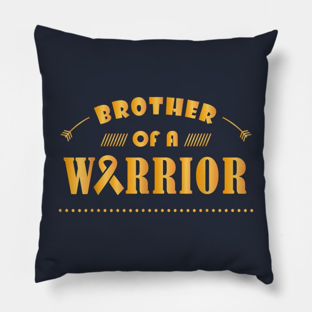 Brother Of A Warrior Pillow by Distefano