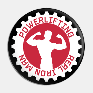 Powerlifting. Real Iron man Pin