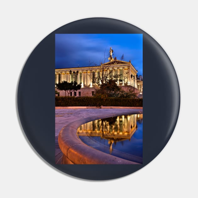 Elliptical reflection of the Academy of Athens Pin by Cretense72