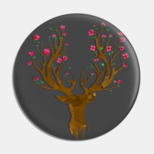 Flor Deer Pin