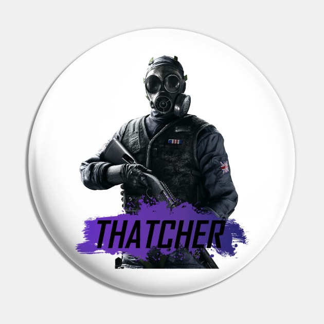 Rainbow Six Siege Thatcher Pin by SwanickShirts