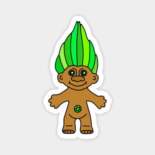 Green Troll Magnet