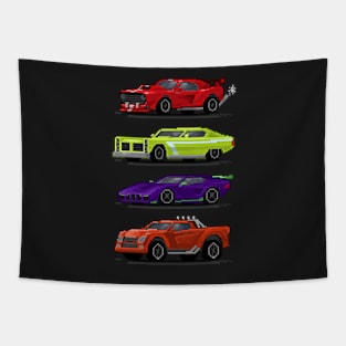 Pixel Racers Tapestry