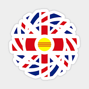 British Vietnamese (South) Multinational Patriot Flag Series Magnet