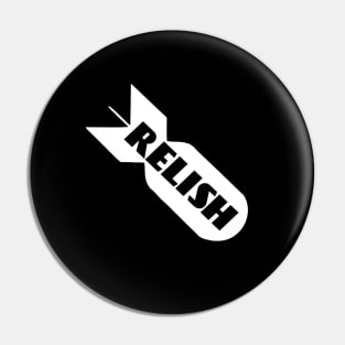 Bomb Relish Circle Logo Black Pin