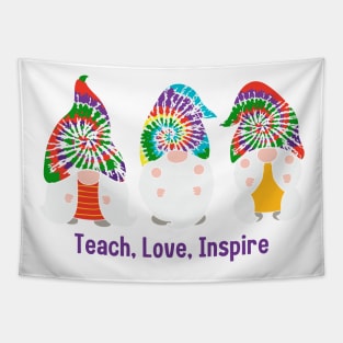 Colorful Tie-Dye Gnome Tapestry