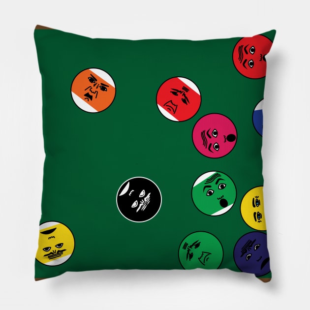 Billiard table game Pillow by Nosa rez