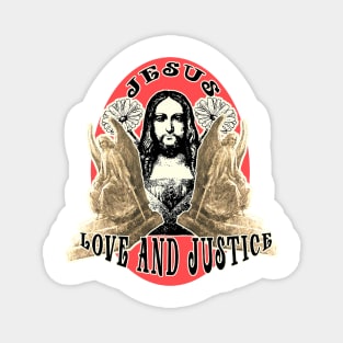 Jesus is love but also justice - Judge of all our actions Magnet