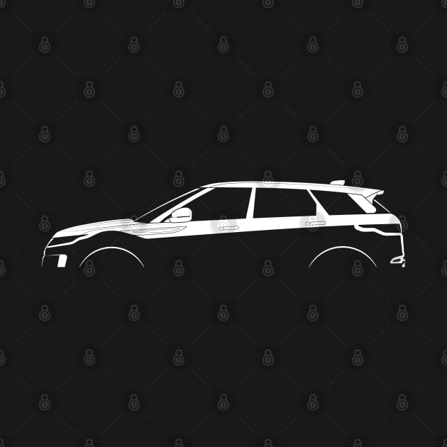 Range Rover Evoque (2019) Silhouette by Car-Silhouettes