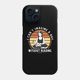Woman Reading Book Hobby Design Phone Case