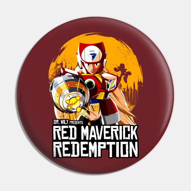 Red Maverick Redemption Pin by manoystee