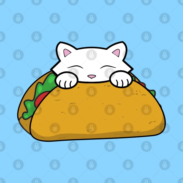 Cute cat eating tacos by Purrfect