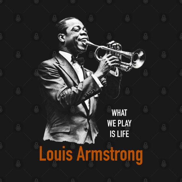 Louis Armstrong silhouette by BAJAJU