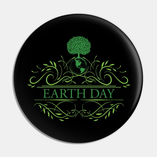 Earth Day Pin by SWON Design