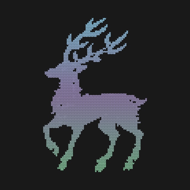 december deer ugly christmas by crackdesign