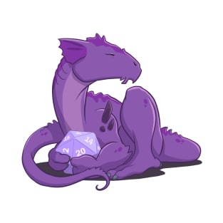 Amethyst Dragon d20 T-Shirt