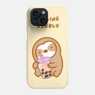 Feeling Bubbly Boba Sloth Phone Case