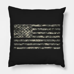 US Flag - Urban Camo Pillow