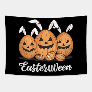 Easterween Pumpkin Bunnies & Spooky Eggs Festive Tee Tapestry