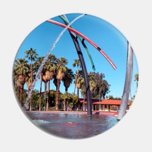 Colorful fountain in downtown Palm Springs Pin