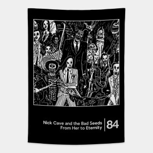 Nick Cave / Minimal Graphic Design Tribute Tapestry