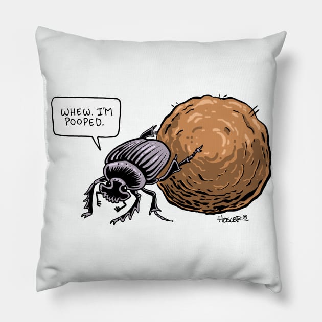 Pooped! Pillow by Jay Hosler Tees