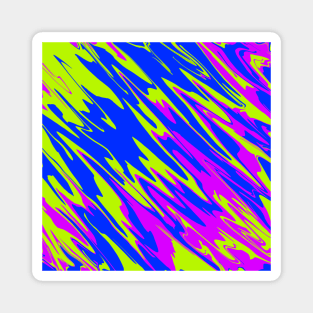 Spray Paint Pink Lime Blue Magnet