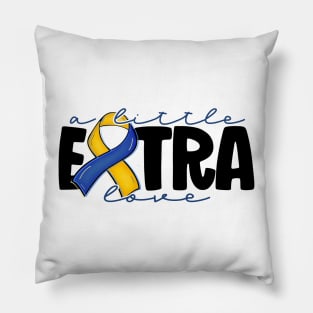 A Little Extra Love Downs Syndrome Child Pillow