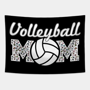 Volleyball Mom Leopard Lover Mother Tapestry