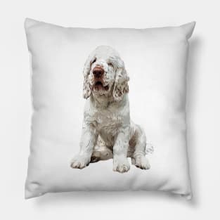 Clumber Spaniel Love that face! Pillow