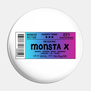 MONSTA X Concert Ticket Pin