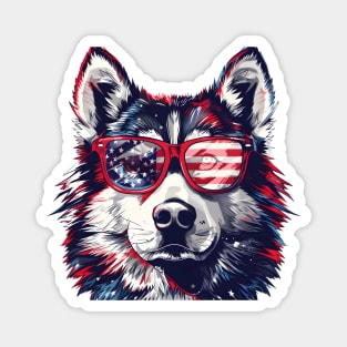 American 4th July Dog #4 Magnet