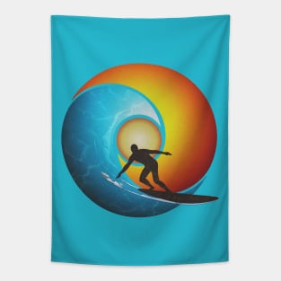 Surfing the Endless Summer Wave (v2) Tapestry