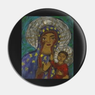 Madonna with Child Pin