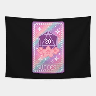 Dungeons and Dragons Tarot Card Pixel Art Tapestry