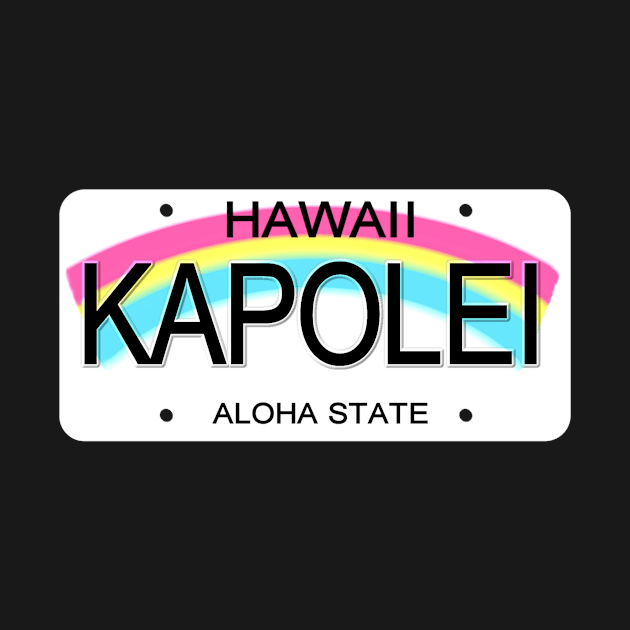 Kapolei Hawaii License Plate by Mel's Designs