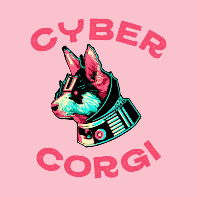 Cyber Corgi Dog Lover Welsh by BetterManufaktur