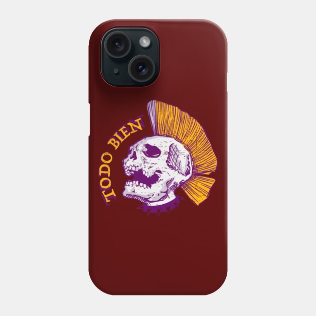 Todo Bien - Ground Design - Skull logo Phone Case by verde