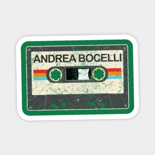 Andrea Bocelli kurniamarga vintage cassette tape Magnet