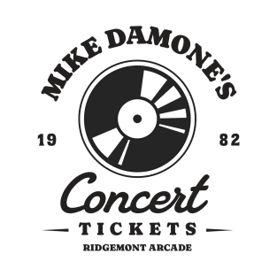 Mike Damone's Concert Tickets - Ridgemont Arcade 1982 T-Shirt