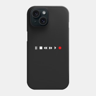 Music Player Buttons Phone Case