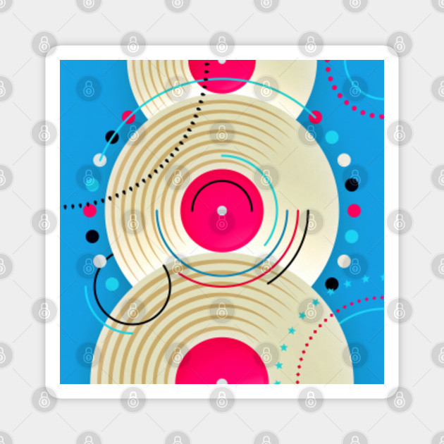 Music Albums Abstract Geometric Art Music Magnet Teepublic Au
