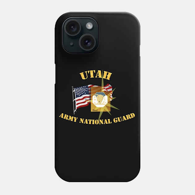 Utah - ARNG w Flag Phone Case by twix123844