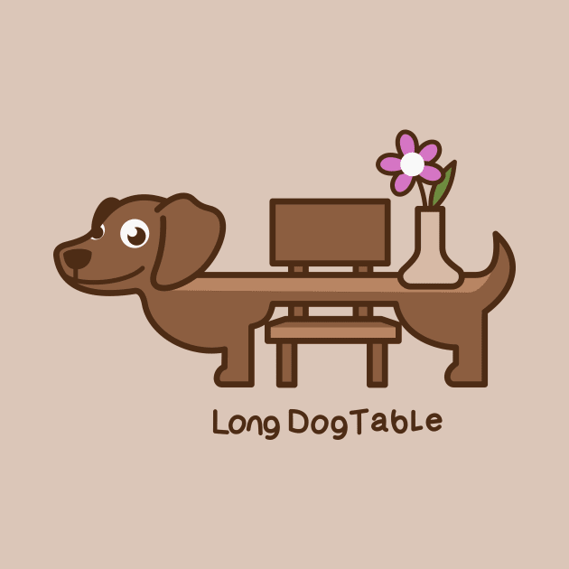 Long Dog Table by Johnitees