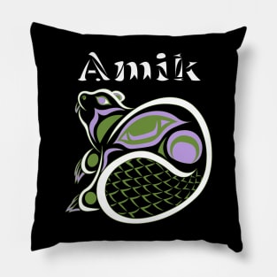 Amik (Beaver) genderqueer Pride Pillow