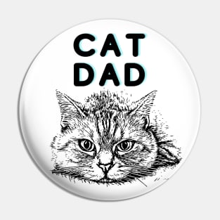 Cat Dad Pin