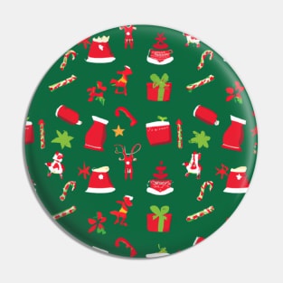 Seamless Christmas Pattern Design Pin