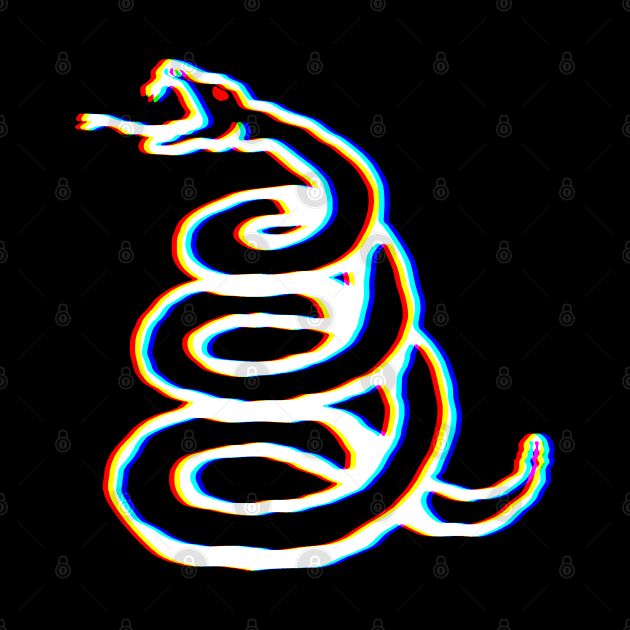 Snake-Don't Tread on Me-Glitch by Mr.PopArts