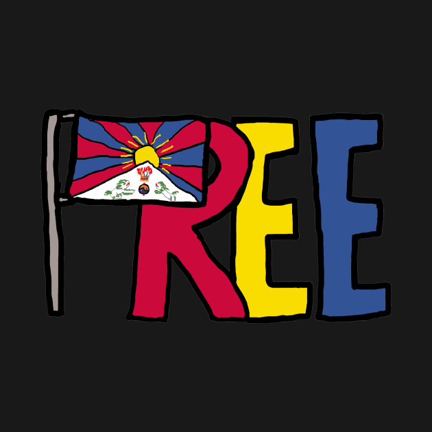 Free Tibet by Mark Ewbie