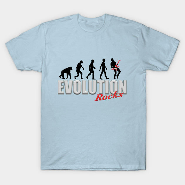 Disover Evolution Rocks (Music Humour) - Electric Guitar - T-Shirt